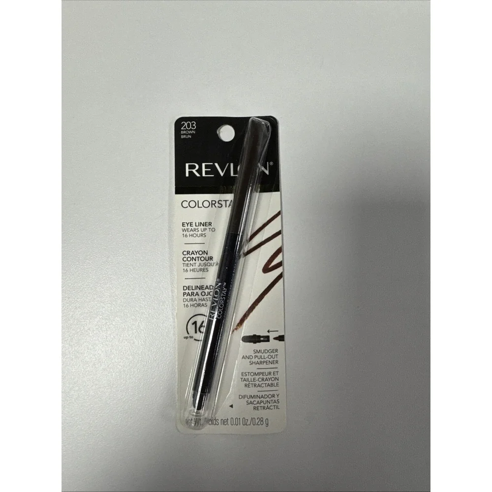 Revlon Colorstay 203 Brown‎ Eye Liner Smudger & Pull out sharpener